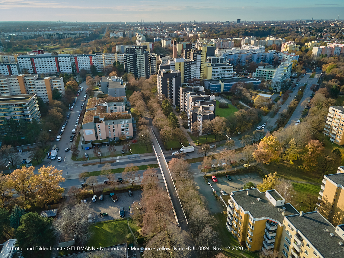 12.11./09.11.2020 - Marx-Zentrum und Umgebung am Karl-Marx-Ring in Neuperlach
